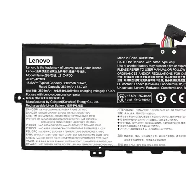 Baterie pro notebooky LENOVO L21B4PD0 L21C4PD0 L21M4PD0 - Image 3