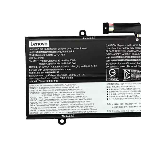Baterie pro notebooky LENOVO L21C4PE3 L21M4PE4 - Image 3