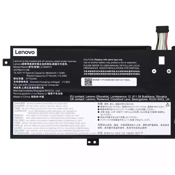 Baterie pro notebooky LENOVO L21B4PH1 L21C4PH1 L21M4PH1 L21L4PH1 L21D4PH1 - Image 3