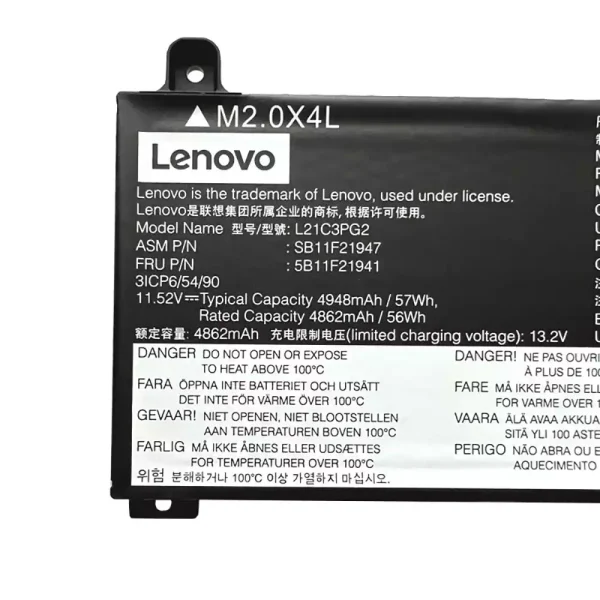 Baterie pro notebooky Lenovo L21C3PG2 L21M3PG2 - Image 4