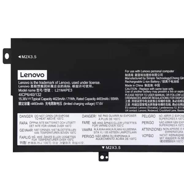 Baterie pro notebooky Lenovo L21M4PE3 L21L4PE3 - Image 3