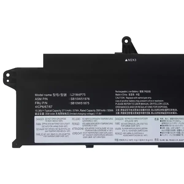 Baterie pro notebooky LENOVO L21B4P71 L21M4P75 L21C4P75 L21L4P73 - Image 3