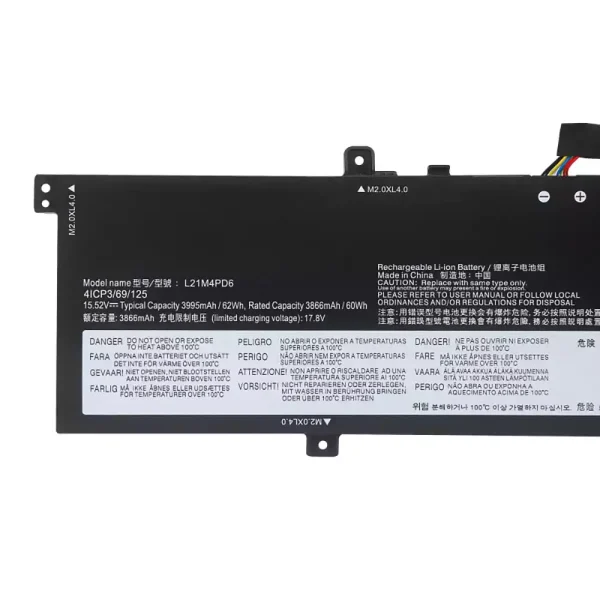 Baterie pro notebooky LENOVO L12M4PD6 - Image 3
