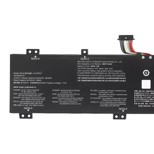 Baterie pro notebooky LENOVO L21C4PC2 L21C4PC3 L21D4PC2 L21M4PC5 L21M4PC6 - Image 3