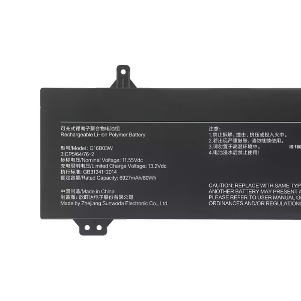 Baterie pro notebooky G16B03W,Redmi G Pro 2022/Redmi G Pro 2024 - Image 3