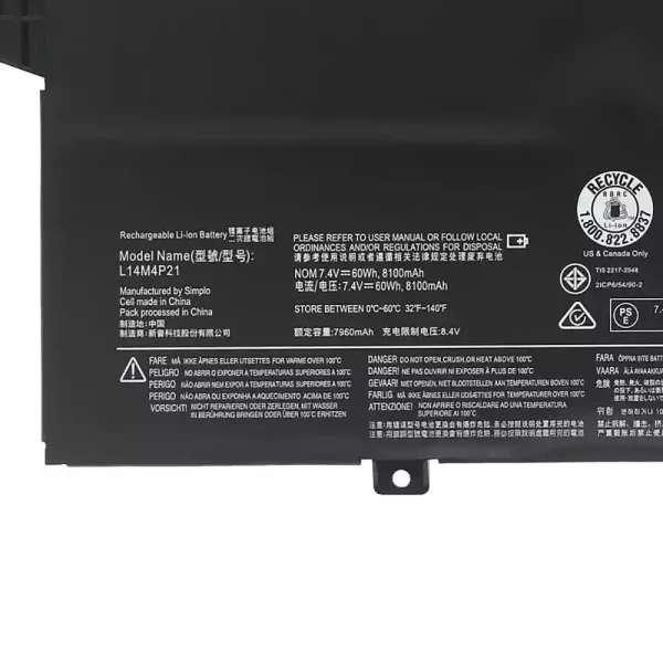 Baterie pro notebooky LENOVO L14M3P22 L14S3P21 - Image 3