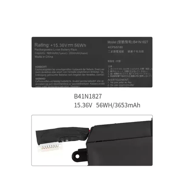 Baterie pro notebooky ASUS B41N1827 - Image 2