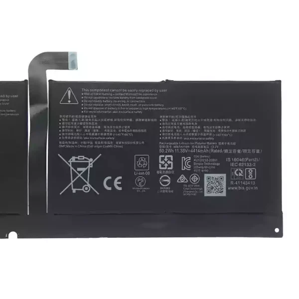 Baterie pro notebooky 96BTA016H 96BTA015H DYNC01,Microsoft Surface Pro 8 1983 1982 - Image 3
