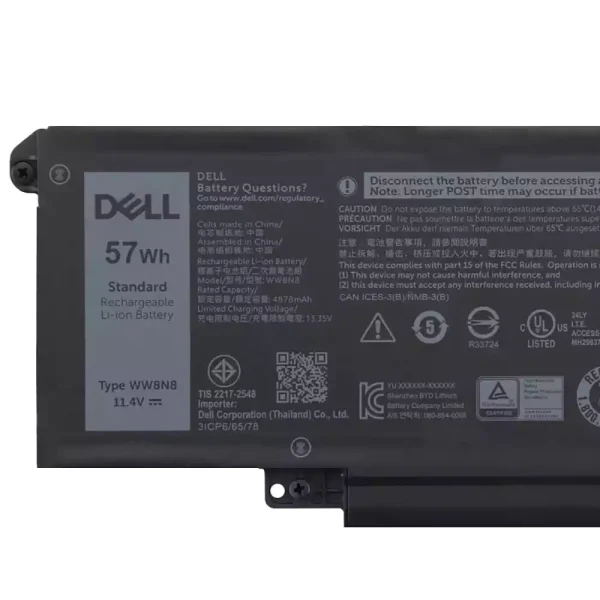 Baterie pro notebooky DELL WW8N8 66DWX - Image 3