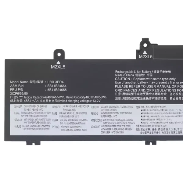 Baterie pro notebooky LENOVO L20M3PD4 L20L3PD4 - Image 3