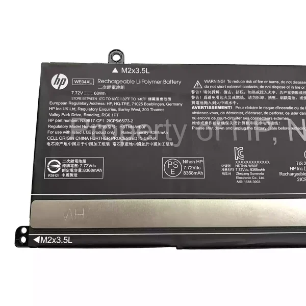 Baterie pro notebooky HP WE04XL HSTNN-WB0F N39857-005 - Image 3