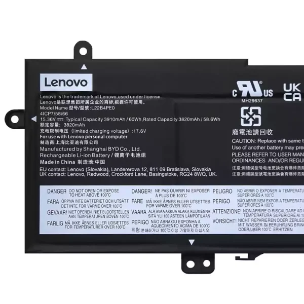 Baterie pro notebooky LENOVO L22B4PE0 L22C4PE0 L22D4PE0 L22M4PE0 - Image 3