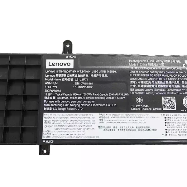 Baterie pro notebooky LENOVO L21L3P71 L21C3P71 L21M3P71 - Image 3