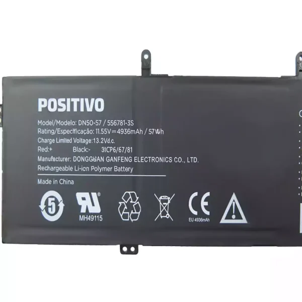 Baterie pro notebooky POSITIVO DN50-57 556781-3S - Image 3