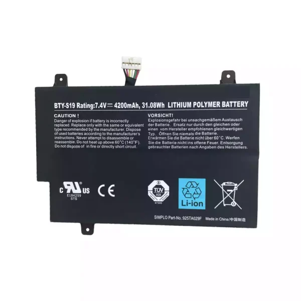 Baterie pro notebooky MSI BTY-S19