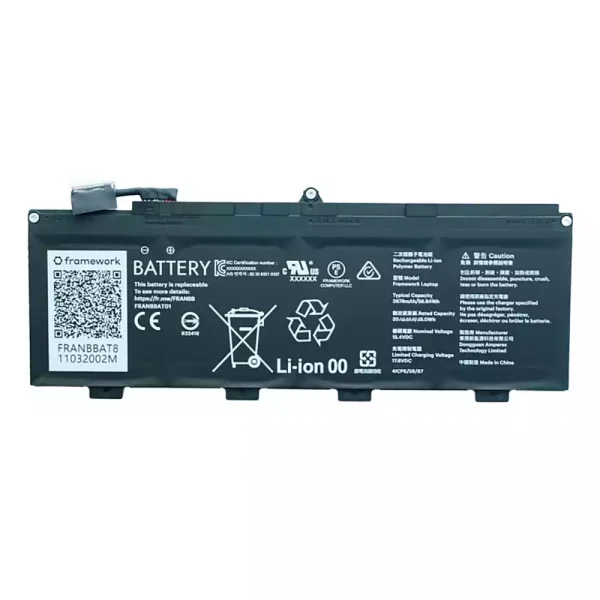 Baterie pro notebooky FRANBBATO1 1126105R5 FRANBBATA Framework Laptop 13