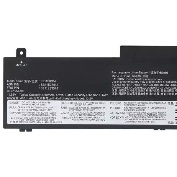 Baterie pro notebooky LENOVO L21M3PD4 - Image 3