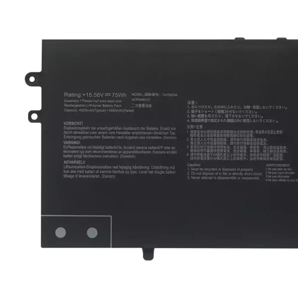 Baterie pro notebooky ASUS C41N2304 - Image 3
