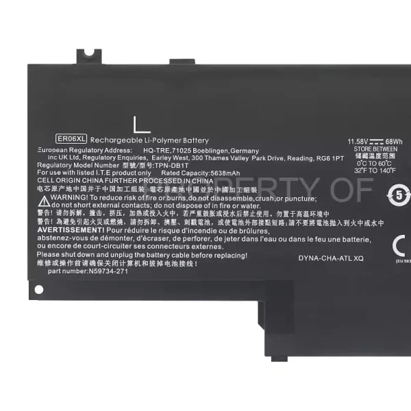 Baterie pro notebooky HP ER06XL TPN-DB1T - Image 3