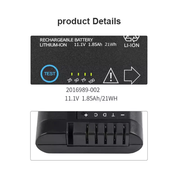 Zcela nová baterie pro GE 2016989-002 2016989-003 DR203 Solar 8000i - Obrázek 2