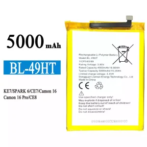 Baterie BL-49HT pro Tecno KE7 / SPARK 6 / Camon 16 /Camon 16 Pro