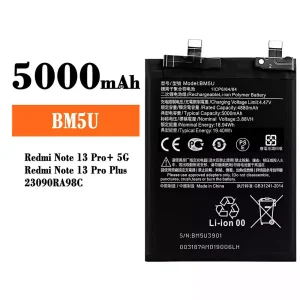 Baterie BM5U pro Xiaomi Redmi Note 13 Pro+  / Redmi Note 13 Pro Plus