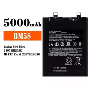 Baterie BM5S pro Xiaomi Redmi K60 Ultra / Mi 13T Pro