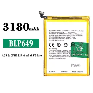 Baterie BLP649 pro OPPO A83 / A1 / F5 Lite / A83T