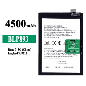 Baterie BLP893 pro OPPO Reno 7