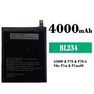Baterie BL234 pro Lenovo P70/P70-A/A5000