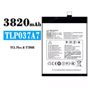 Baterie TLP037A7 pro Alcatel TCL Plex/T780H