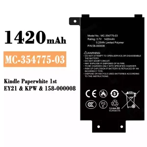 Baterie MC-354775-03 pro Amazon Kindle Paperwhite 1st /158-000008