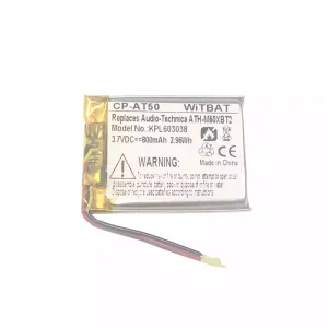 Baterie pro sluchátka Audio-Technica ATH-M50XBT2,ATHM50XBT,ATH-DSR9BT,ATH-DSR7BT,ATH-SR6BT,ATH-SR5BT,SR5BTBK,SR5BTWH,ATH-AR3BT