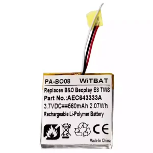 Baterie pro sluchátka B&O B'eoplay E8, Be'oplay E8 TWS Case,AEC643333A