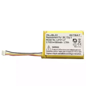 Baterie pro reproduktoru JBL Clip 3,L0721-LF
