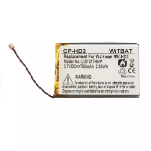 Baterie pro SONY LIS1317HNP,1-756-493-12