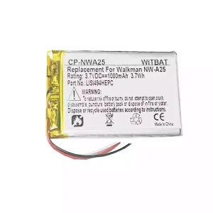 Baterie pro SONY NW-A25,NW-A26,NW-A27,LIS1494HEPC